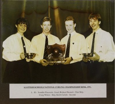 Scottish Schools National Curling Championship Rink, 1991